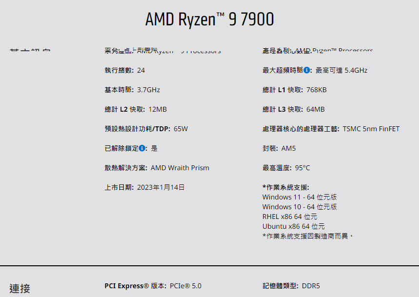 AMD Ryzen 9 7900 ( 100-100000590BOX )