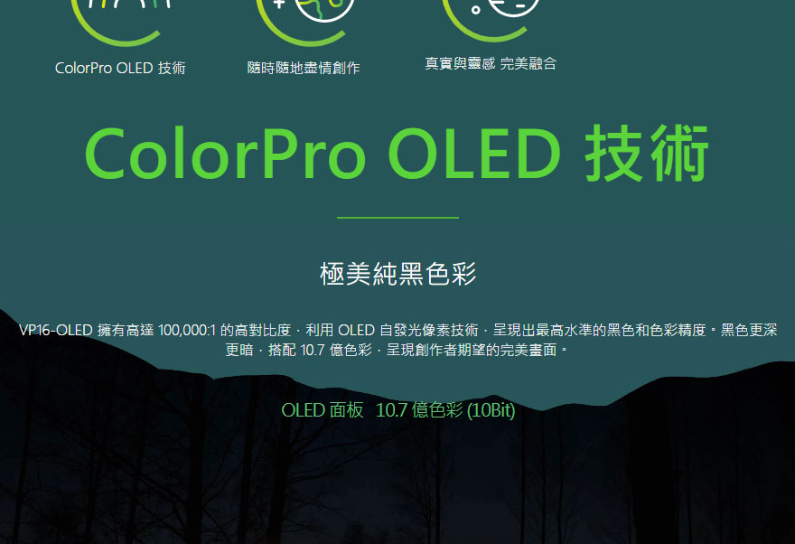ViewSonic ColorPro 15.6吋 OLED 可攜式顯示器 ( VP16-OLED )