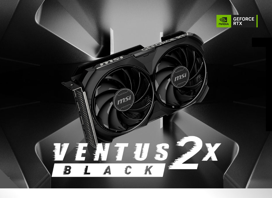 MSI RTX 4060 Ti VENTUS 2X BLACK 16G OC