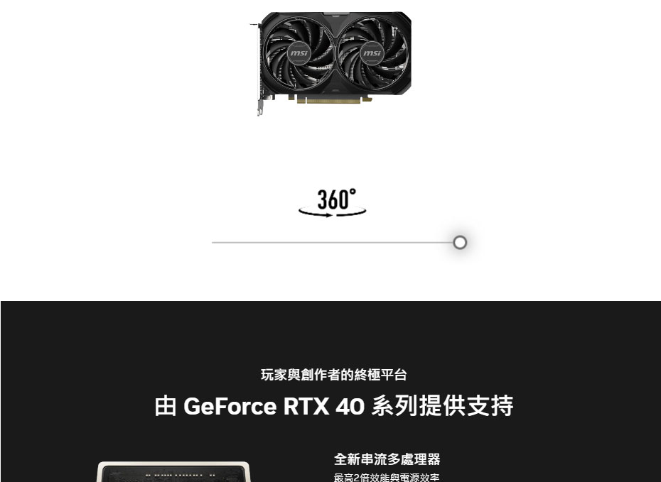 MSI RTX 4060 Ti VENTUS 2X BLACK 16G OC