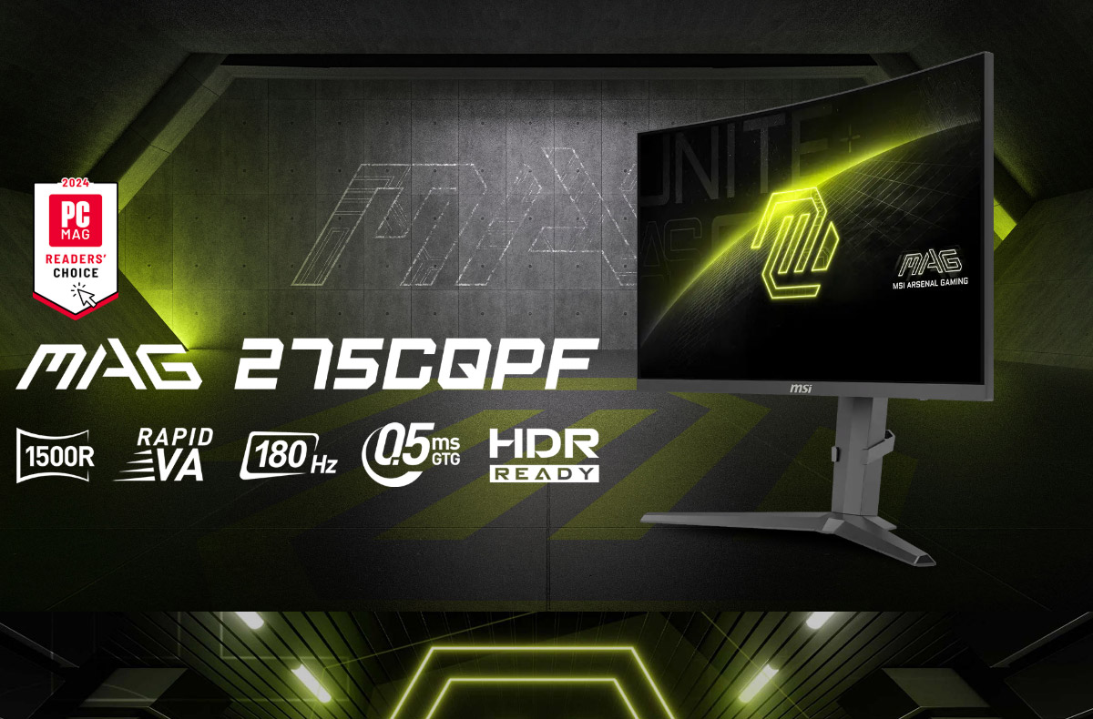 MSI MAG 275CQPF HDR曲面電競螢幕 (27型/2K/180hz/0.5ms/VA/HDMI