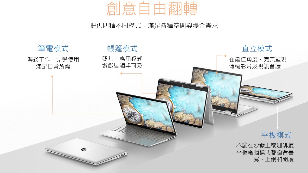 HP Pav x360 14-ek2088TU冰耀銀 ( B56CWPA )
