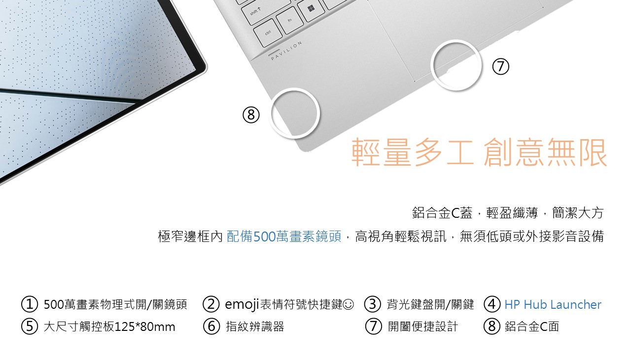 HP Pav x360 14-ek2088TU冰耀銀 ( B56CWPA )