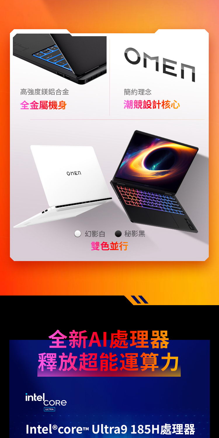 HP OMEN Transcend 14-fb0096TX幻影白 ( 9V7A9PA )