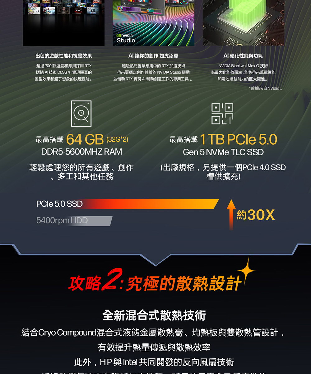 HP OMEN MAX Gaming 16-ah0083TX夜影黑 ( B90JSPA )