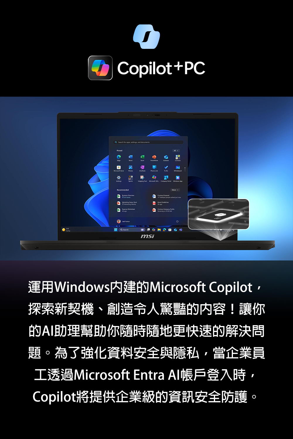 MSI Venture 14 AI A1MG-GGU7155H16GXXDX1