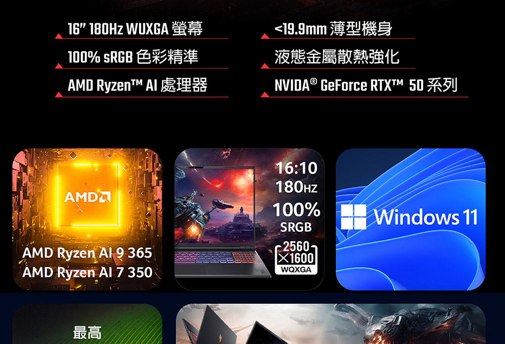 ACER Nitro系列:AN16S-61-R9JT(黑) ( UN.QXLTA.001 )