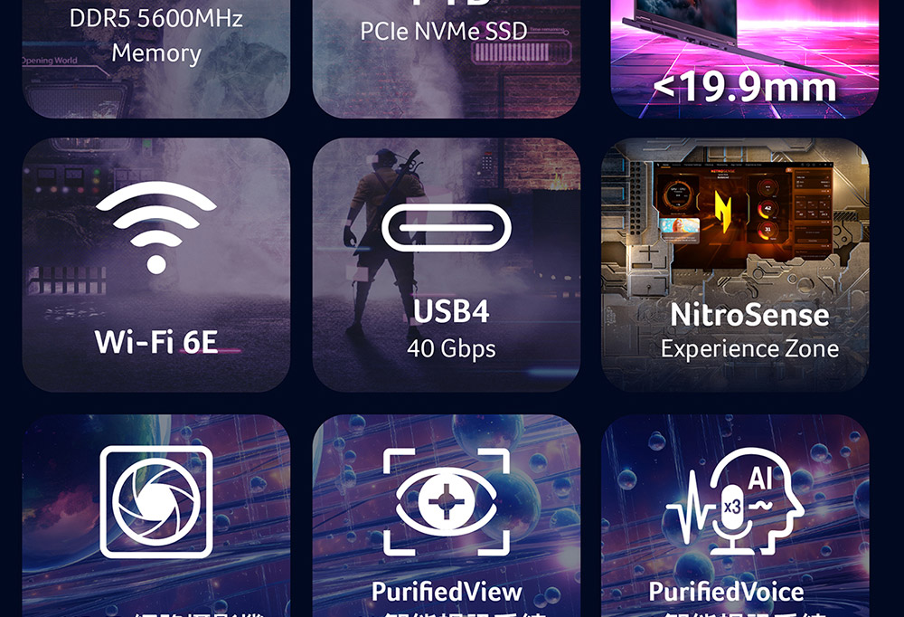 ACER Nitro系列:AN16S-61-R9JT(黑) ( UN.QXLTA.001 )