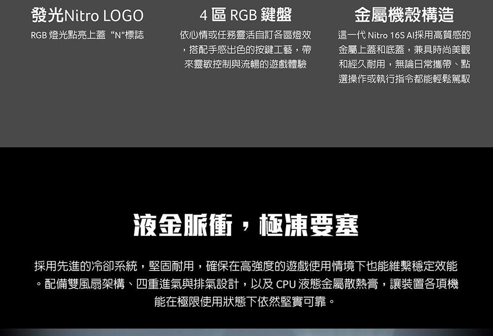 ACER Nitro系列:AN16S-61-R9JT(黑) ( UN.QXLTA.001 )