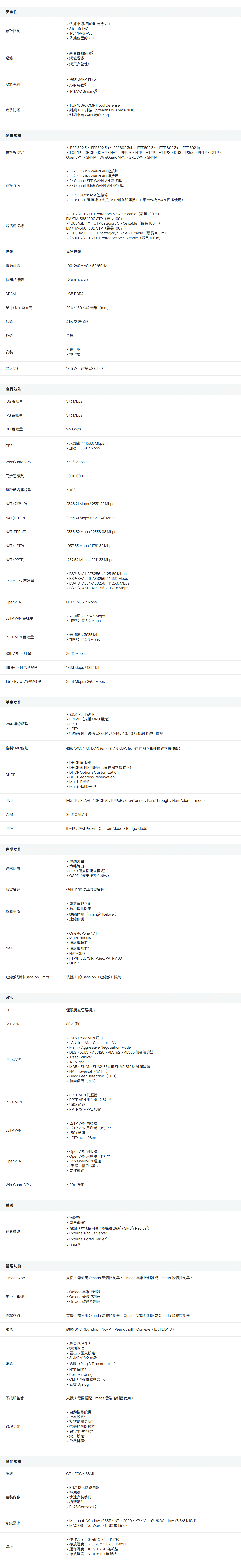 TP-LINK Omada Multi-Gigabit VPN 路由器 ( ER7412-M2(UN) Ver:1.3 )