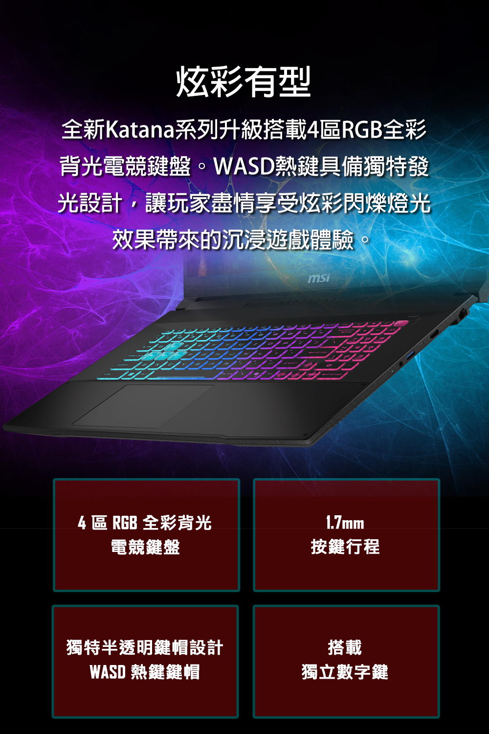 MSI Katana 17 HX B14WFK-BB71470X16GXXDX