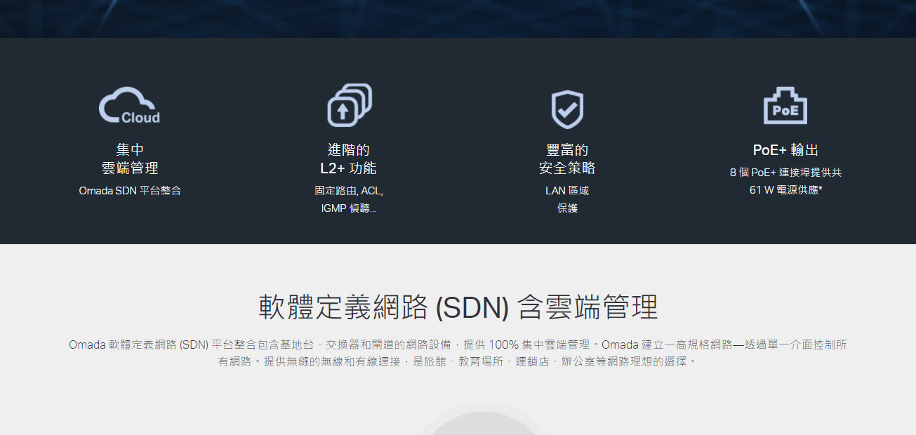 TP-LINK Omada 10 埠 Gigabit 智慧型交換器 (含 8 埠 PoE+) ( SG2210P(UN) Ver:5.3 )