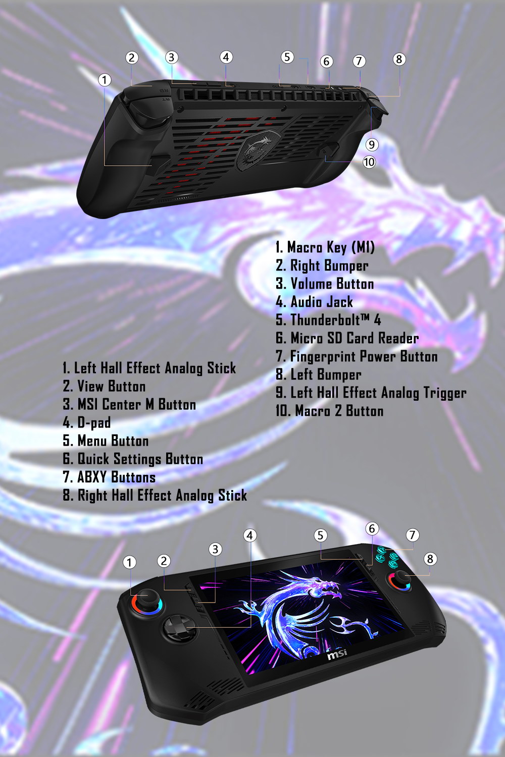 MSI Claw 7 AI+ A2VM Super Pack-BBU7258V