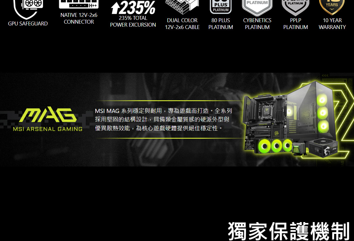 MSI MAG A1200PLS PCIE5