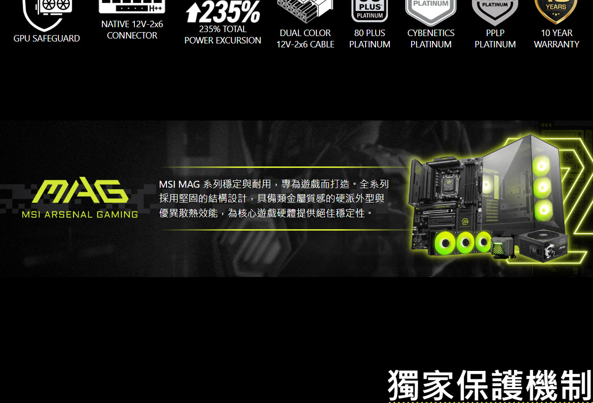 MSI MAG A1000PLS PCIE5
