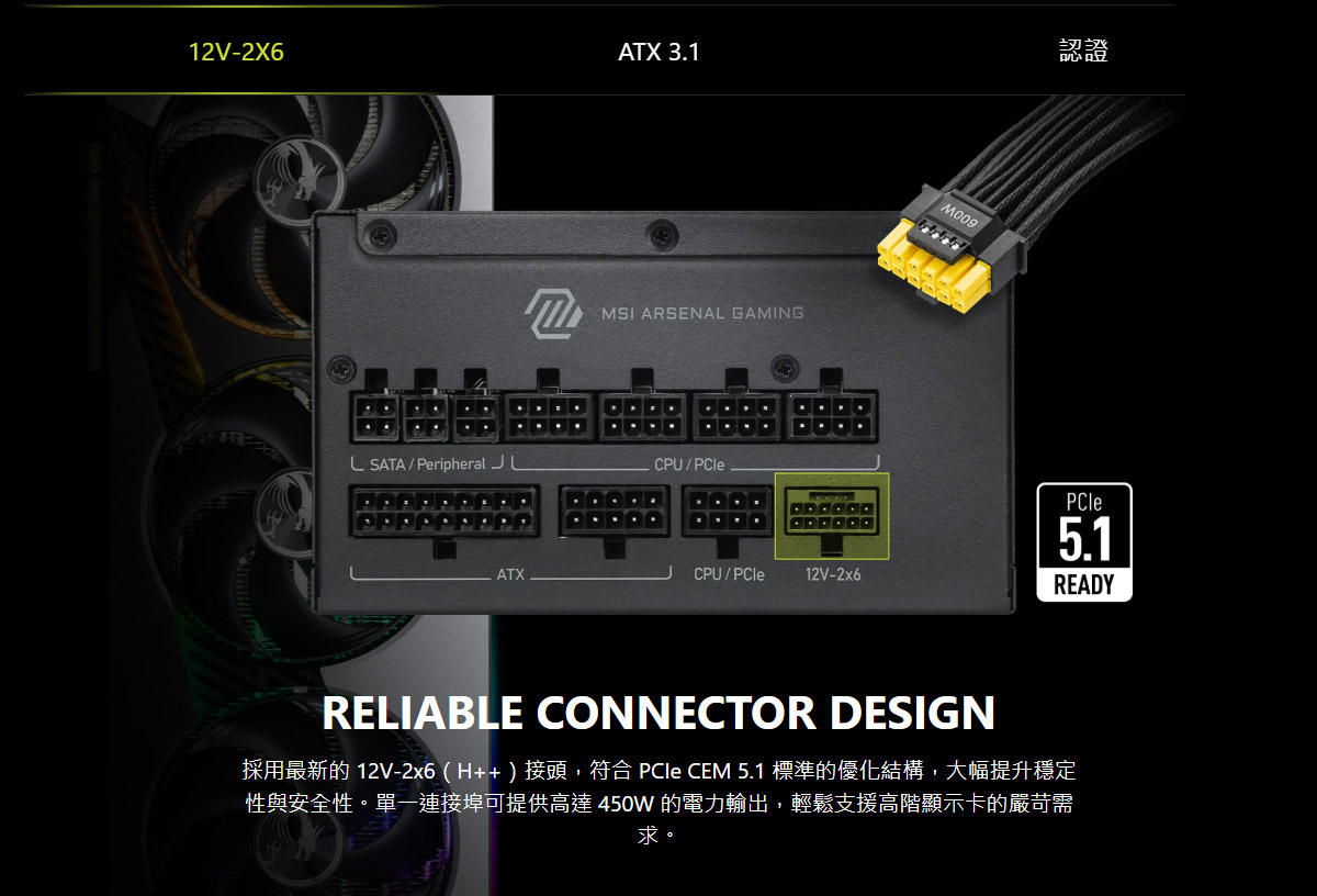 MSI MAG A1000PLS PCIE5