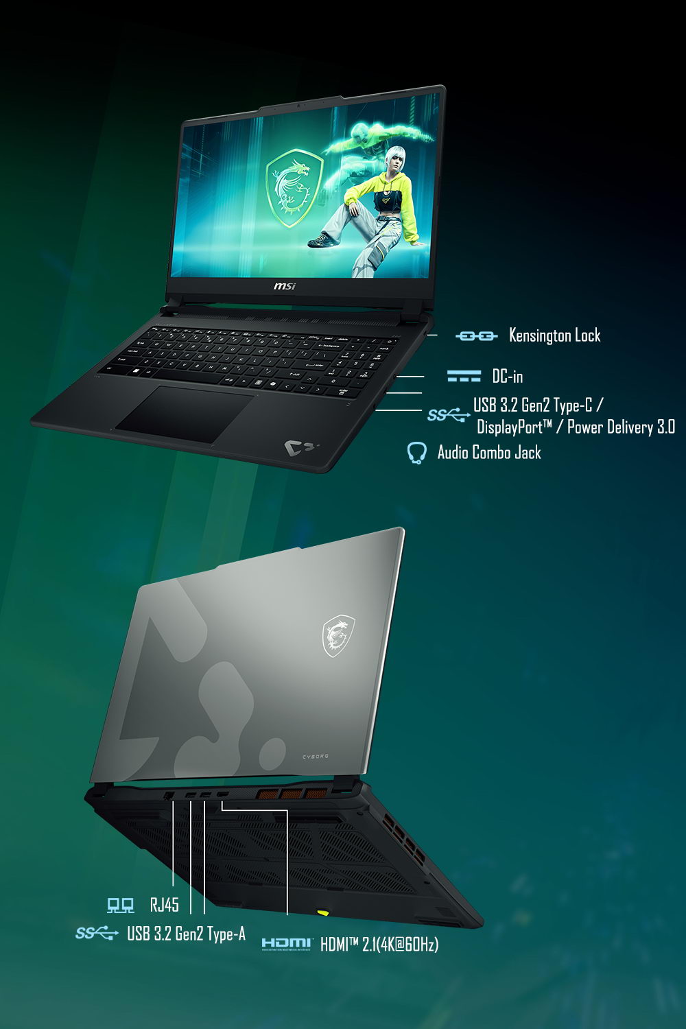 MSI Cyborg 15 C13WE-GB51342H8GXXDX11M