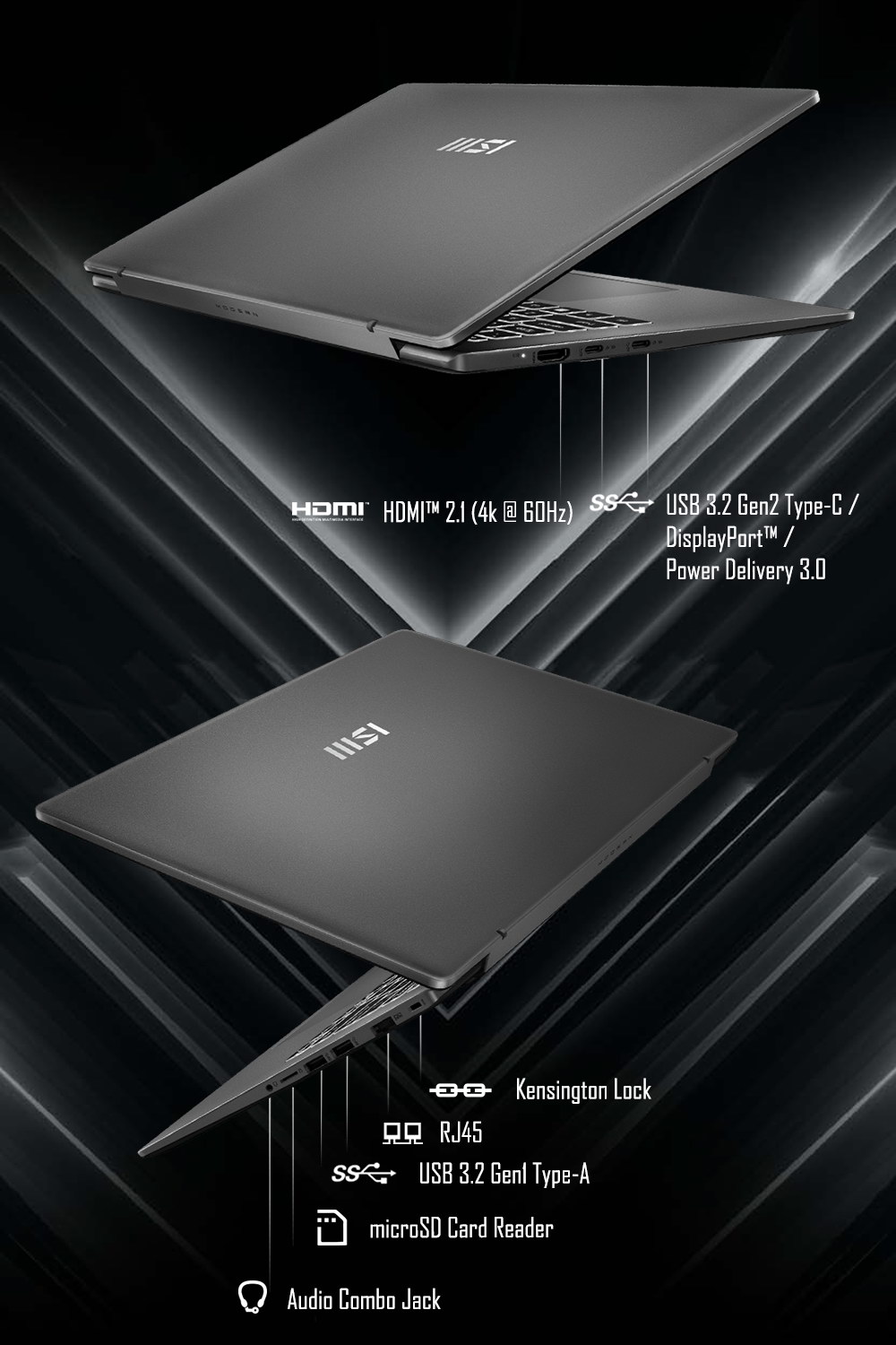 MSI Modern A14 AI+ F3HMG-PGARI533016GXX