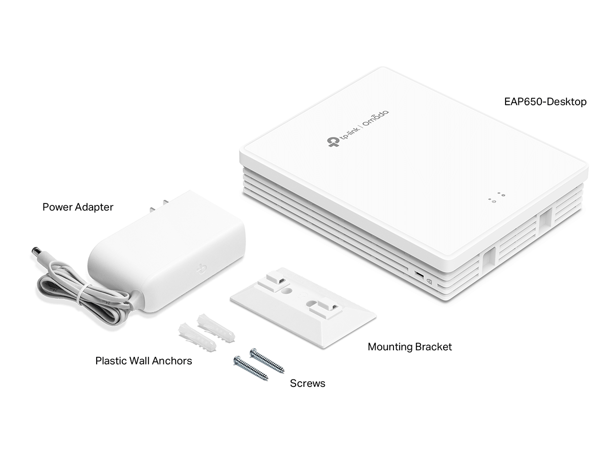 TP-LINK Omada AX3000 桌上型 Wi-Fi 6 無線基地台 ( EAP650-Desktop(US) Ver:1.2 )