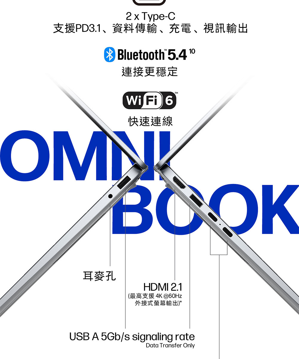 HP OmniBook3 16-bu0277TU冰川銀 ( DM7F0PA )