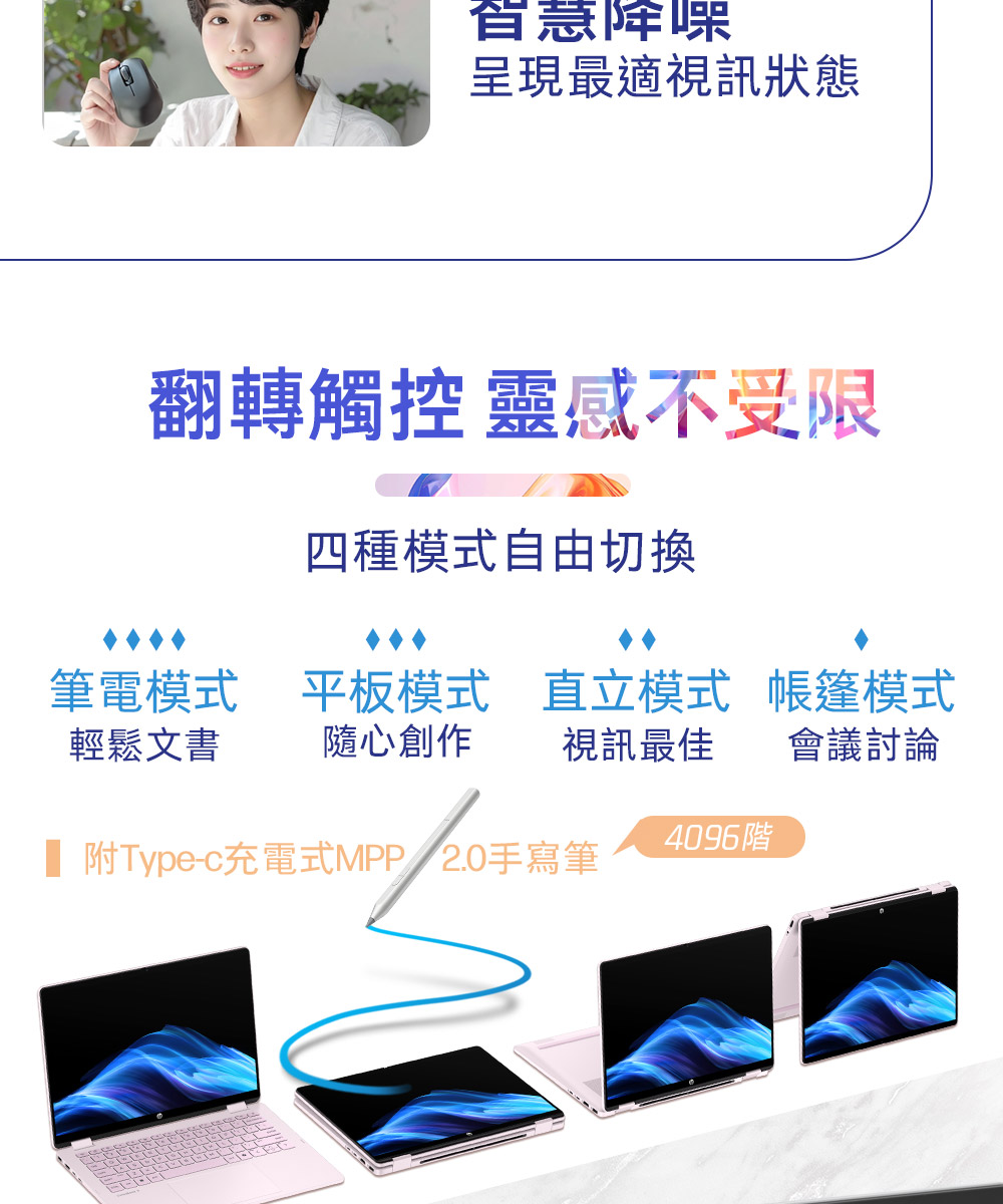 HP OB 5 FlipNGAI 14-km0043TU閨蜜粉 ( DH0D6PA )
