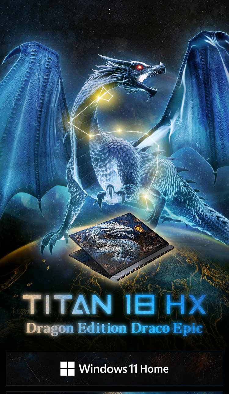 MSI Titan 18 HX Dragon Edition Draco Ep
