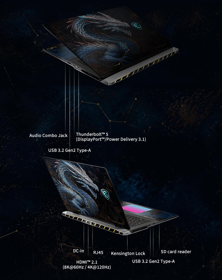 MSI Titan 18 HX Dragon Edition Draco Ep