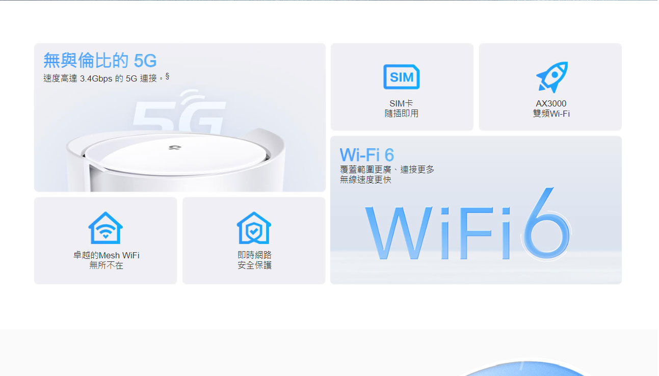 TP-LINK AX3000 家庭5G分享器 Mesh 系統 ( Deco X50-5G(1-pack)(EU) Ver:3.0 )