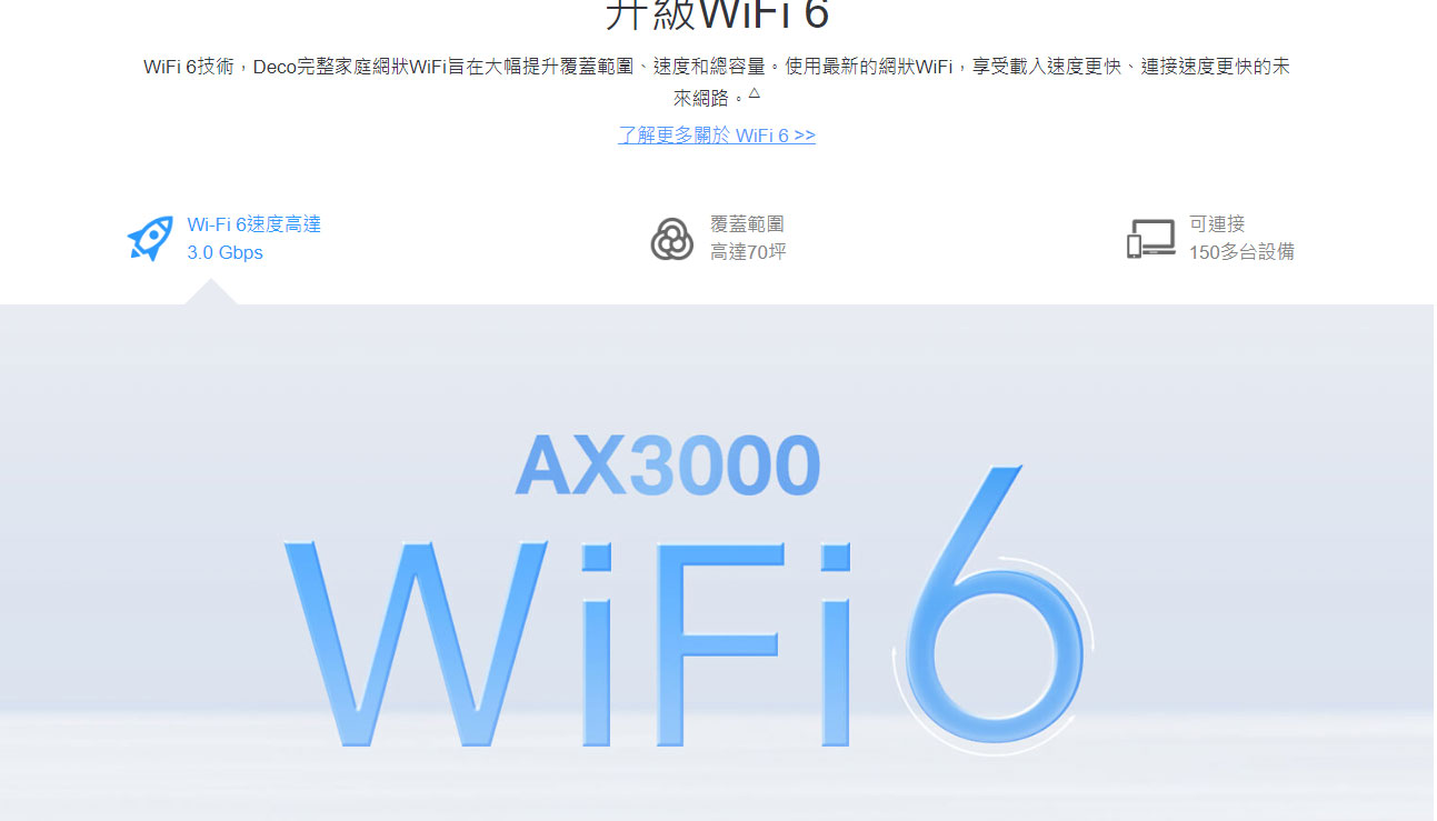 TP-LINK AX3000 家庭5G分享器 Mesh 系統 ( Deco X50-5G(1-pack)(EU) Ver:3.0 )