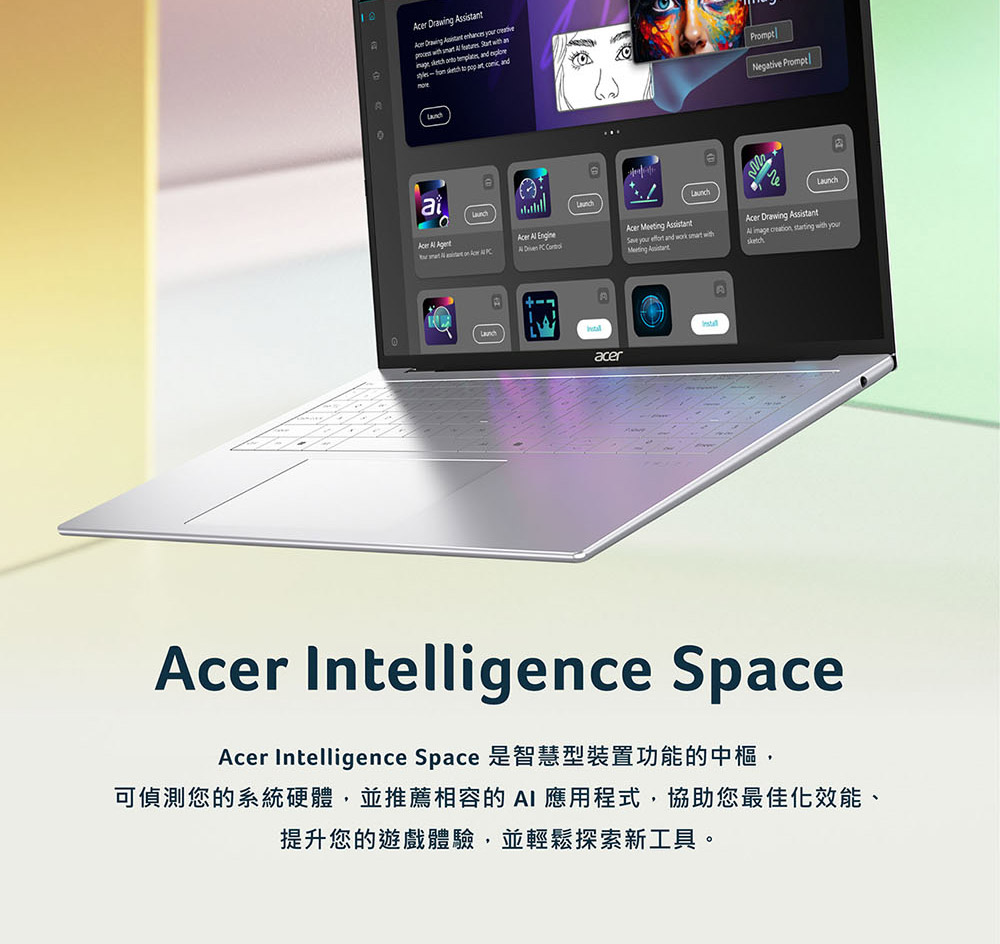 ACER Swift Air系列:SFA16-61M-R8U8(銀) ( UN.DHJTA.001 )